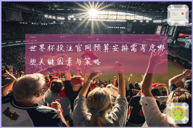 世界杯投注官网预算安排需考虑哪些关键因素与策略